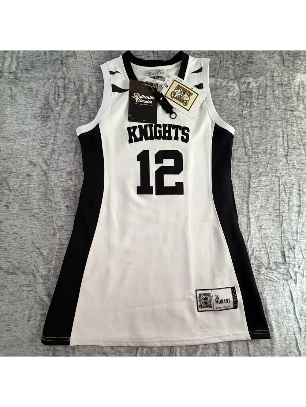 Knights Basketball Jersey Dress Ja Morant #12 Authentic Classics Size M